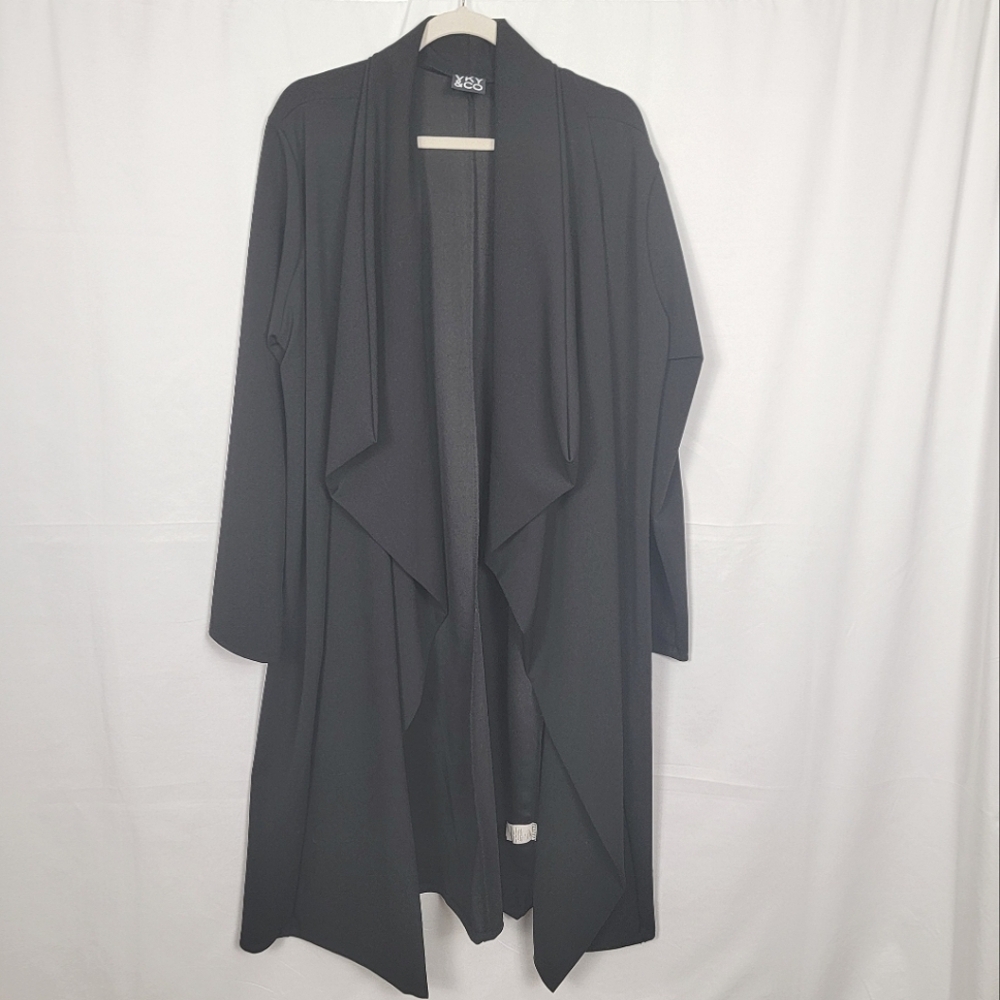 VKY & Co Black Waterfall Jacket Coat #2693